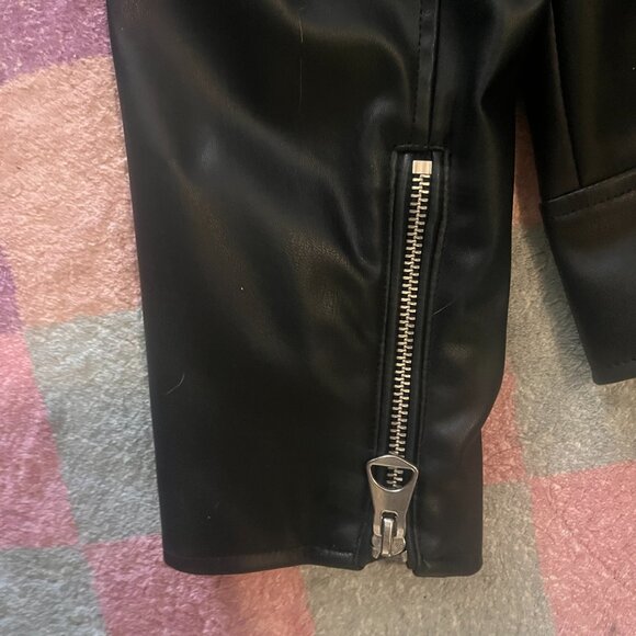 Men's XL H&M Black Biker Jacket - NWOT - Picture 3 of 7